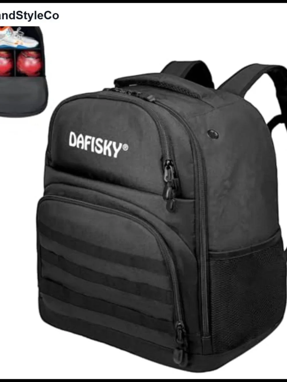 2 Ball Bowling Backpack with Shoe Compartment, Padded Ball Holder, Adjustable